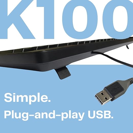 HP K100 WIRED KEYBOARD  USB - Image 3