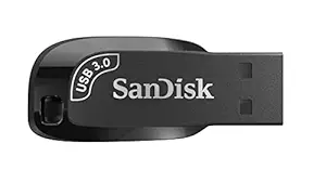 SanDisk Ultra Shift USB Flash Drive USB 3.0, 100MB/s R, 32GB - Flash Drive by SanDisk